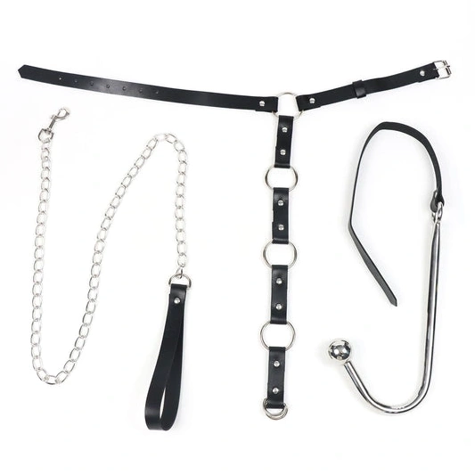 5853 Leash Anal EverydayUse Hook with Kinky Collar and 0806